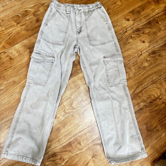BDG Pants - BDG Urban Outfitters Beige Cargo Denim Skate Jeans W28 L32